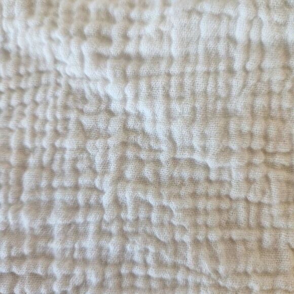 Shein girls size 10 large white muslin bow tie knot summer casual minimalist tan - Picture 2 of 3